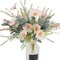 2-Bundle Artificial Wildflower Set – Faux Pink Daisies with Eucalyptus Stems, Silk Flower Bouquets for Farmhouse Décor, Party Table Centerpieces, and Indoor Home Decoration